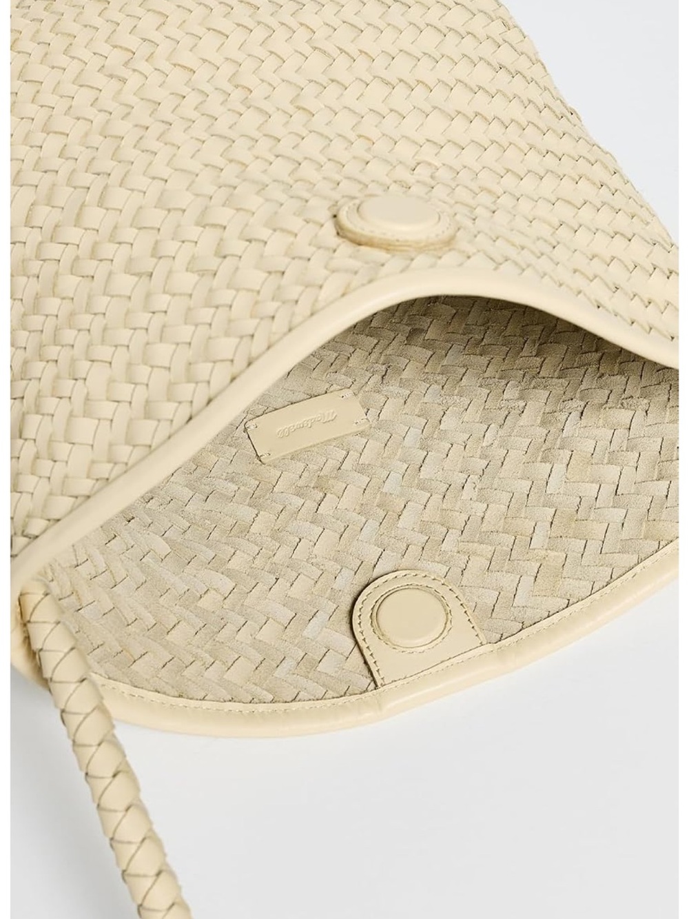 Madewell Handwoven Shoulder Bag - Pale Pineapple
